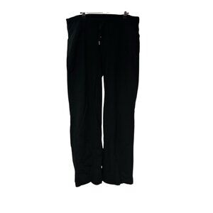 Lululemon Pants Vintage Distressed Adjustable Hem Sweatpants Pull on Black 18